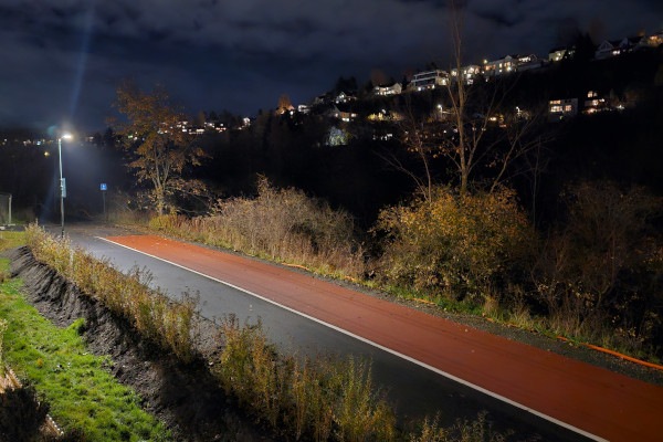 Vestre del av sykkelveien